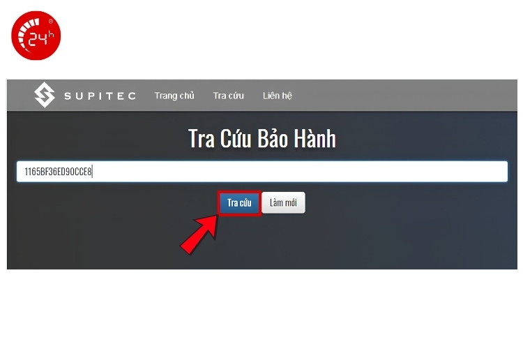 Kiểm tra tình trạng bảo hành pin EU B1