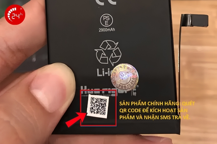 Phân biệt Pin EU chính hãng bằng QR