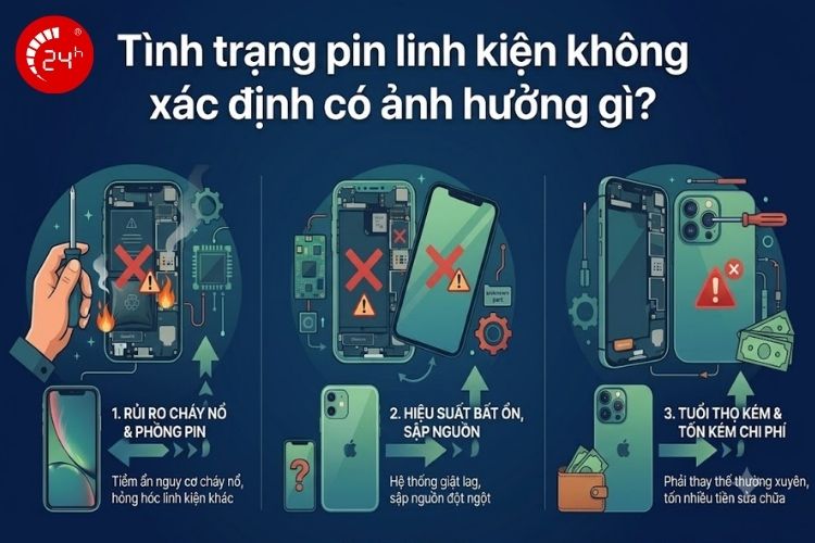 Tình trạng pin linh kiện không xác định là gì