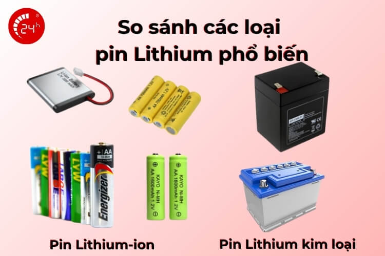 So sánh các loại pin Lithium phổ biến hiện nay