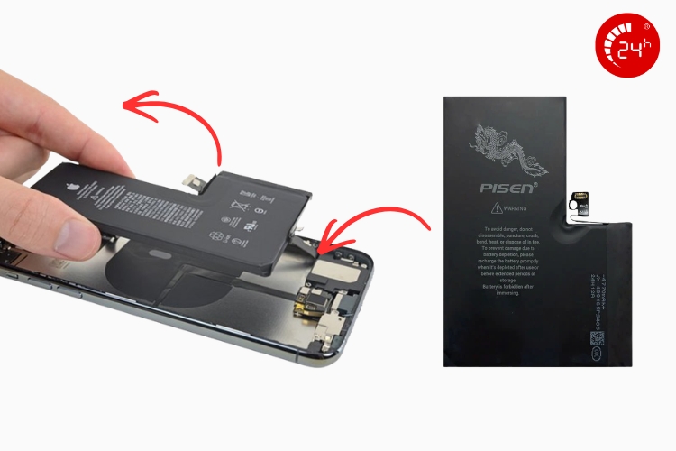 thay pin pisen dung lượng siêu cao cho iphone