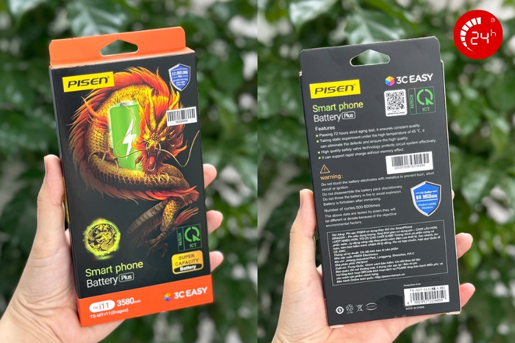 hộp pin pisen dung lượng siêu cao