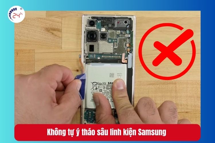 Không tự ý tháo linh kiện Samsung nếu không có kinh nghiệm