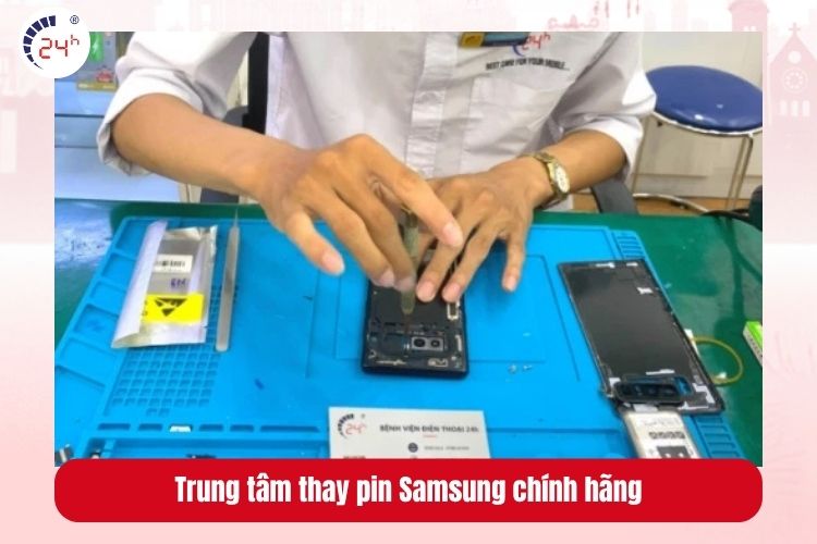 Mang đến trung tâm thay pin Samsung gần nhất để kiểm tra và sửa chữa