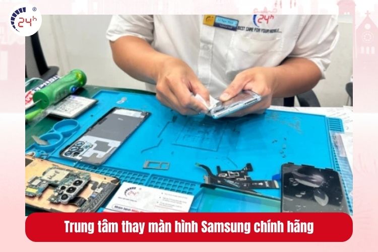 Mang đến trung tâm thay màn hình Samsung gần nhất để kiểm tra và sửa chữa