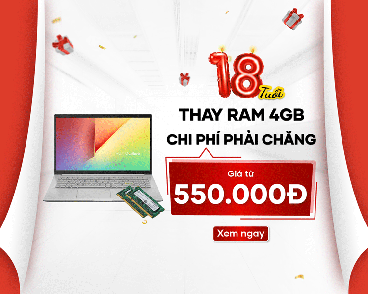 Khách có thể thay RAM laptop tại trung tâm với giá từ 550.000 đồng