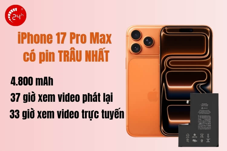 Pin iPhone nào trâu nhất