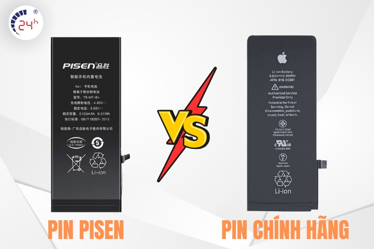 Pin Pisen và pin chính hãng loại nào tốt