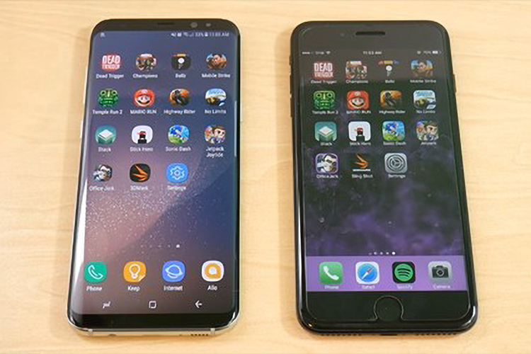 So sánh S8+ và iPhone 7 Plus về hiệu năng