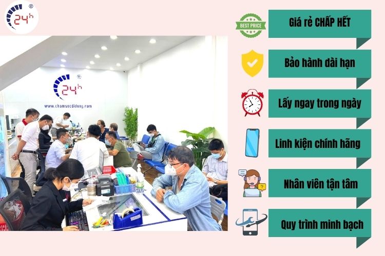 Cam kết sửa chữa điện thoại tại Bệnh Viện Điện Thoại, Laptop 24h