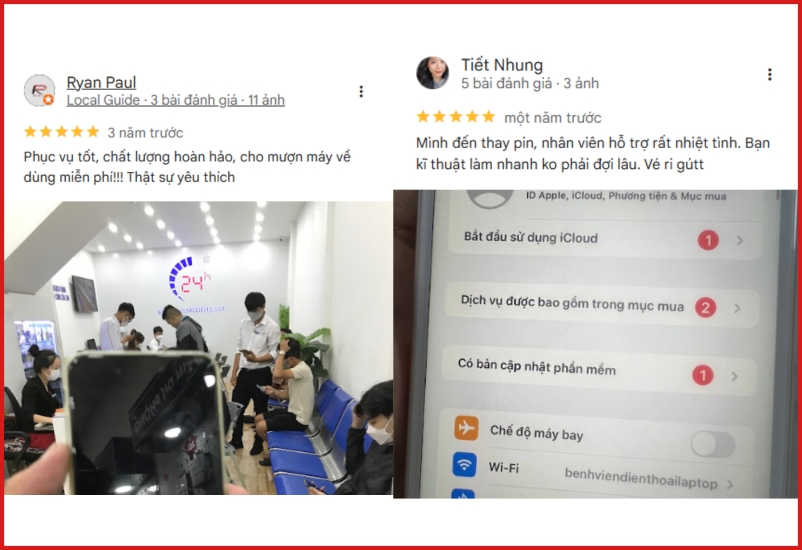 trải nhiệm về dịch vụ sửa chữa iPhone 11 Series