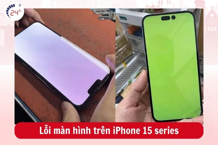 Lỗi hiển thị trên màn hình iPhone 15 series