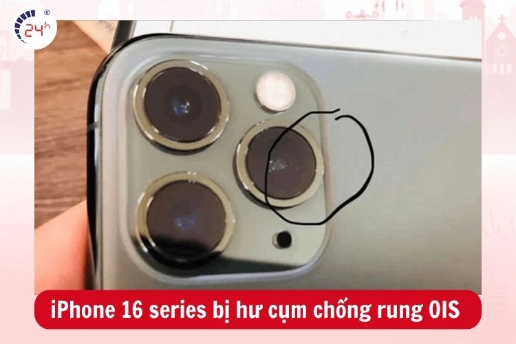 Lỗi camera không mở được ở iPhone 16 series