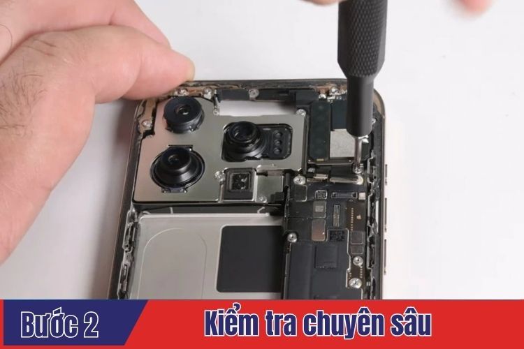 Kiểm tra chuyên sâu trình trạng iphone 16 series cần sửa chữa