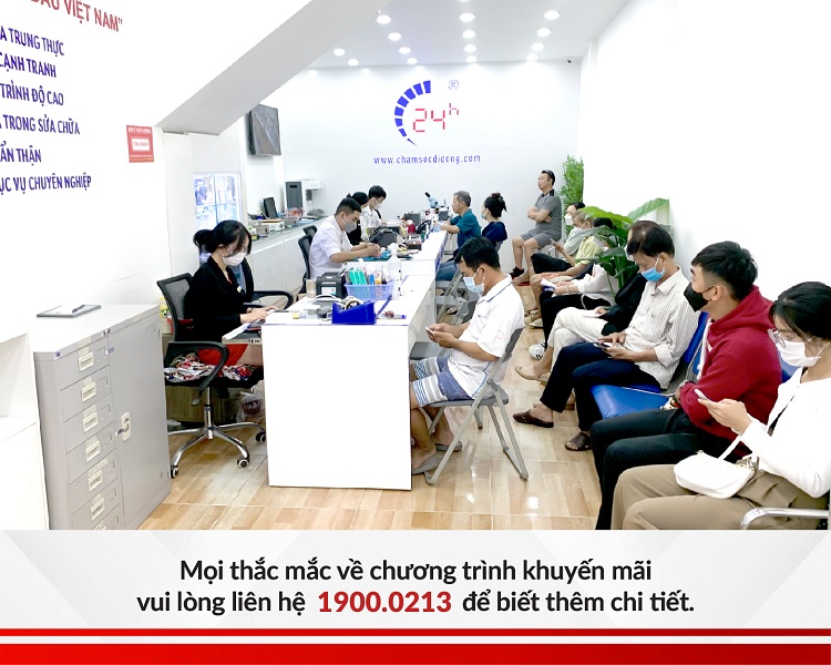 Khách hàng có thể liên hệ trước qua hotline 1900.0213 để được hỗ trợ tư vấn tận tình