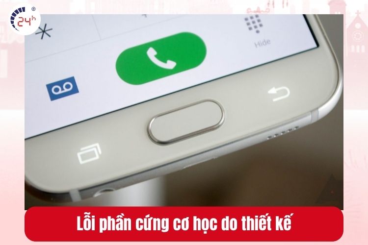 Thiết kế phím Home vật lý và khung nhựa khiến Samsung J dễ gãy phím