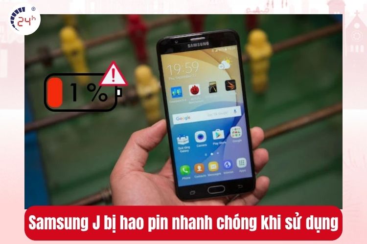 Samsung J7 gặp tình trạng máy nóng và hao pin khi sử dụng lâu