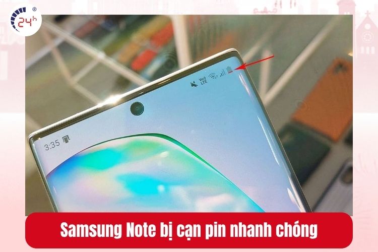 Samsung Galaxy Note bị cạn pin nhanh chóng
