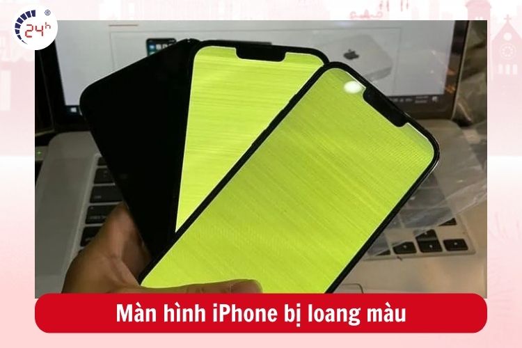 Lỗi màn hình làm iPhone gặp tình trạng loang màu