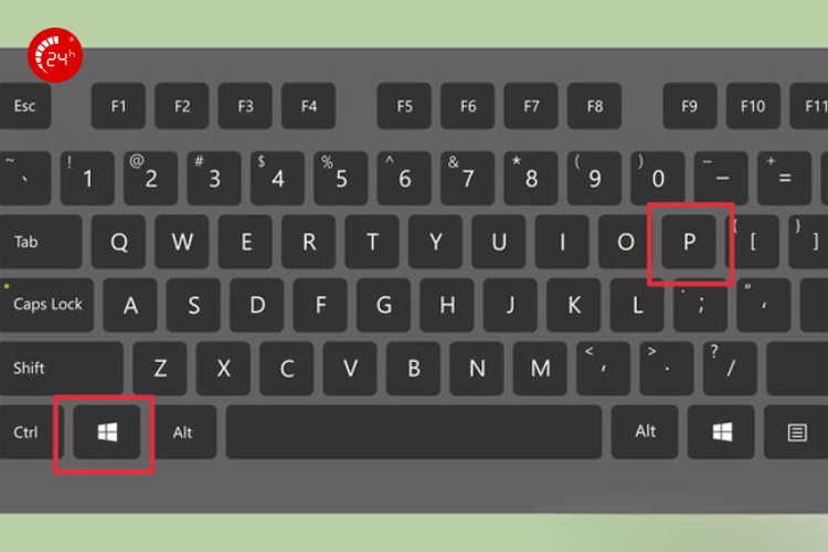 tổ hợp phím windows + p
