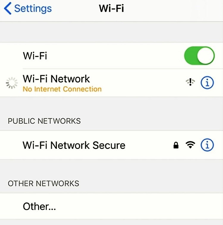 Wi-Fi không kết nối được Internet