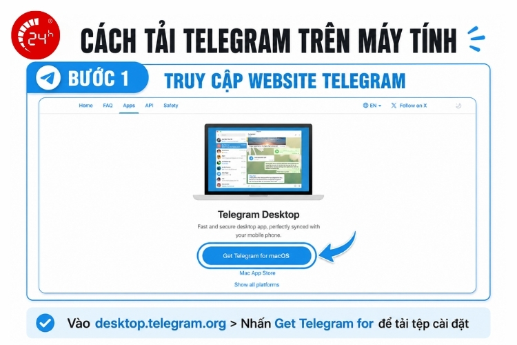 Tải Telegram trên máy tính B1