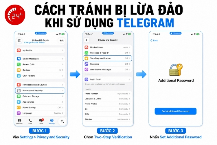 Tránh bị lừa đảo khi sử dụng Telegram