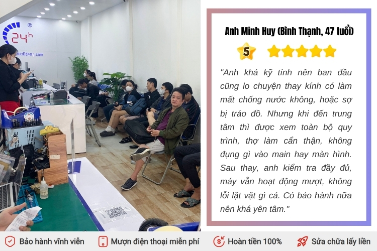 thay kính lưng iPhone 13 mini