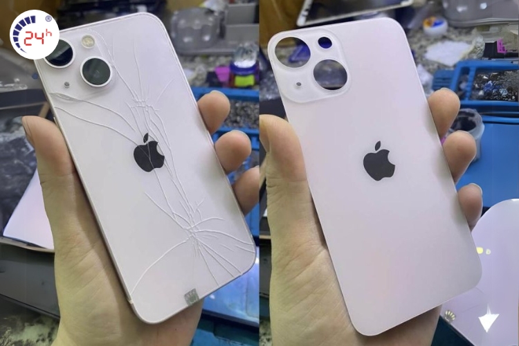 thay kính lưng iPhone 13 mini