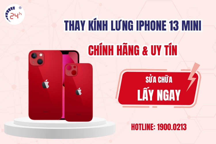 thay kính lưng iphone 13 mini