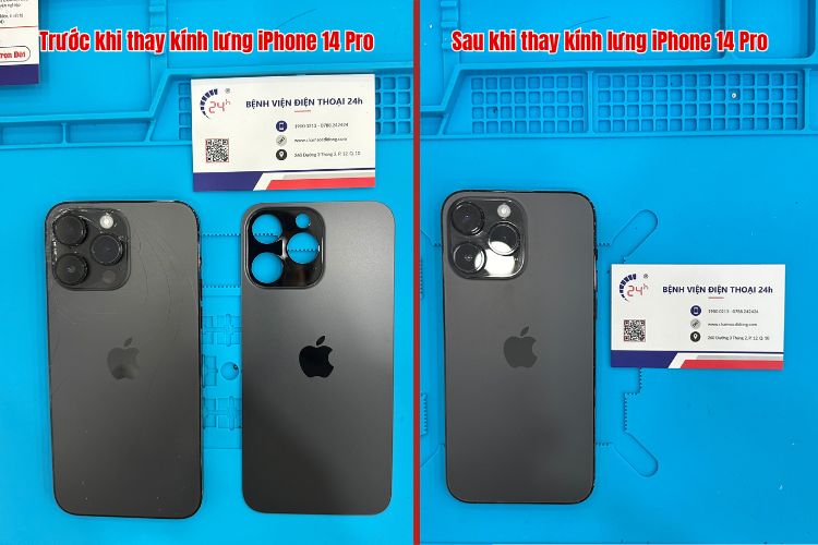 thay kính lưng iphone 14 pro