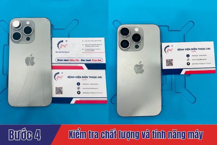 thay kính lưng iphone 15 pro