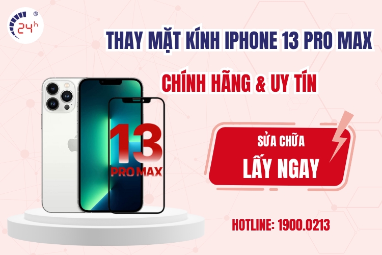 thay mặt kính iPhone 13 Pro Max