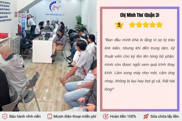 Thay mặt kính iPhone 11 
