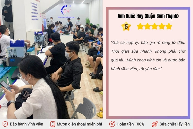 Thay mặt kính iPhone 11 
