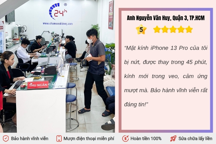 thay mặt kính iphone 13 pro