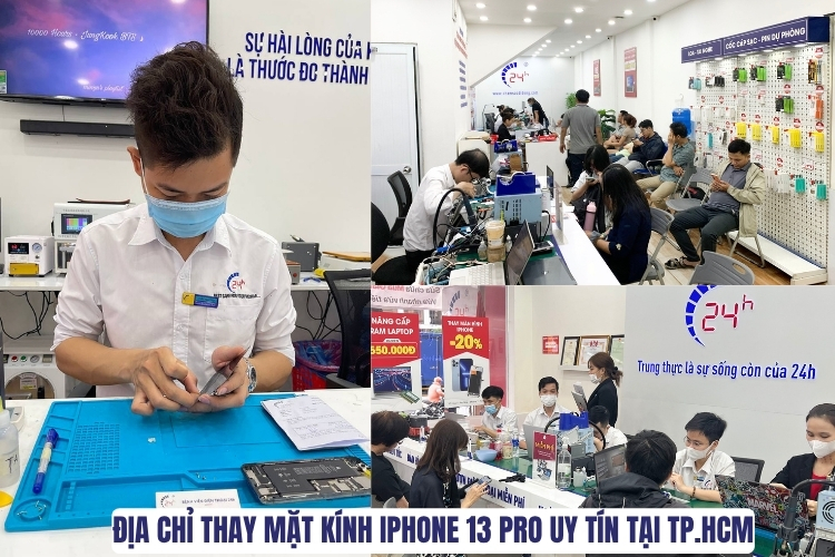 thay mặt kính iPhone 13 Pro