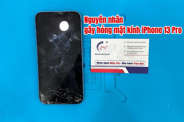 iphone 13 pro vỡ mặt kính