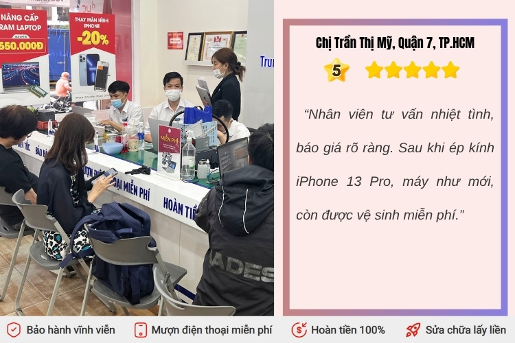 thay mặt kính iphone 13 pro