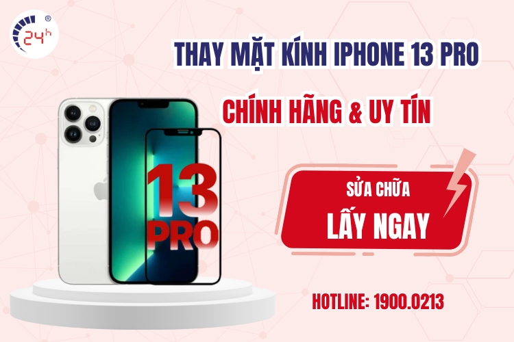 thay mặt kính iPhone 13 Pro