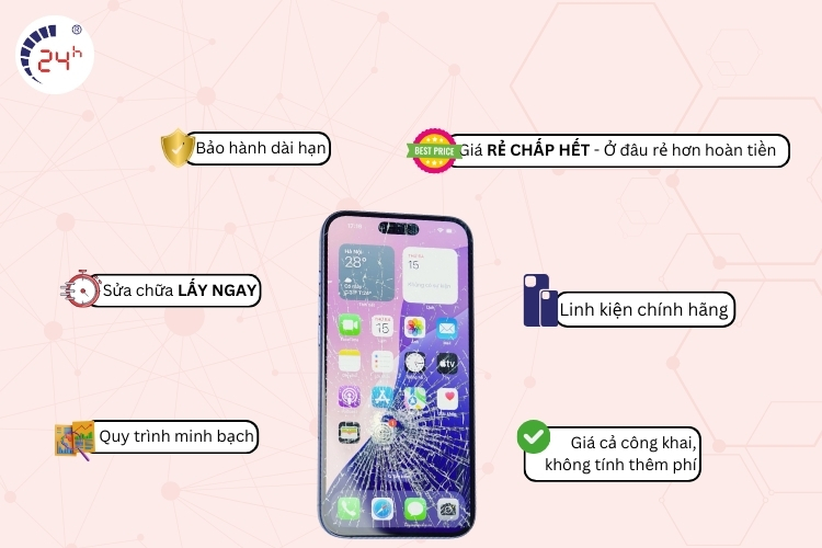 thay mặt kính iphone 16 plus