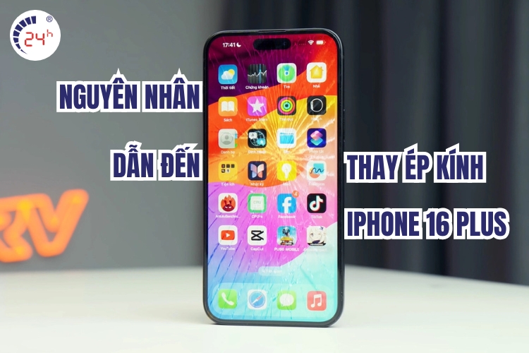 thay mặt kính iphone 16 plus