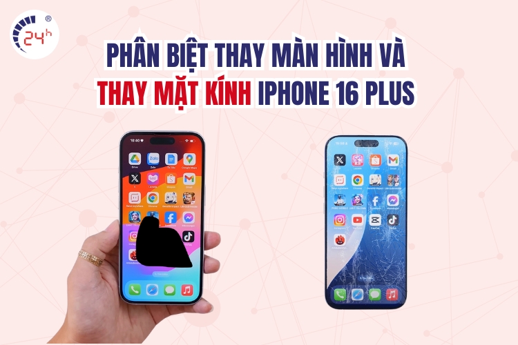 thay mặt kính iphone 16 plus