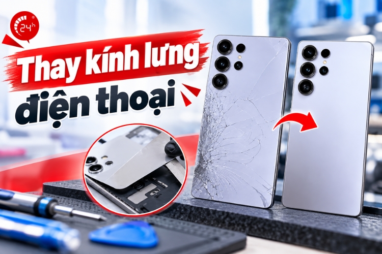 thay kính lưng điện thoại
