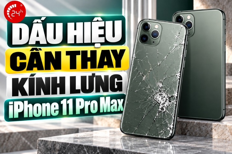 Dấu hiệu cần thay kính lưng iPhone 11 Pro Max