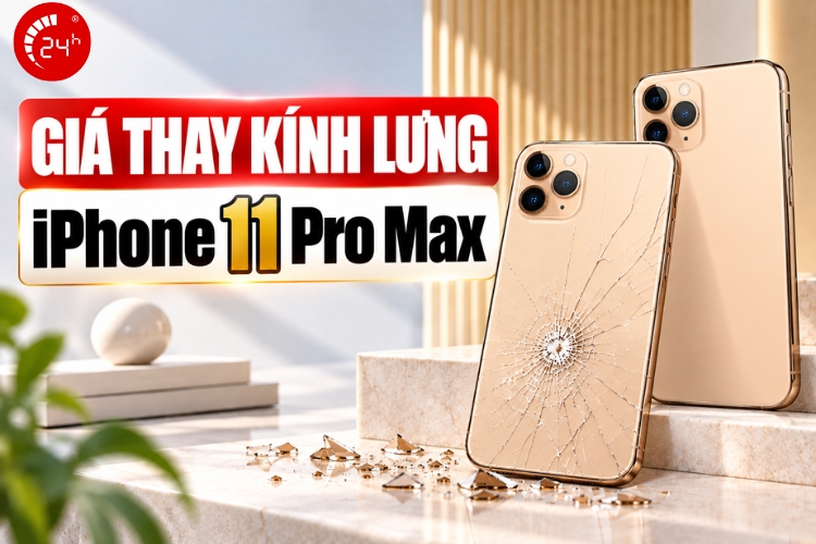 Giá thay kính lưng iPhone 11 Pro Max