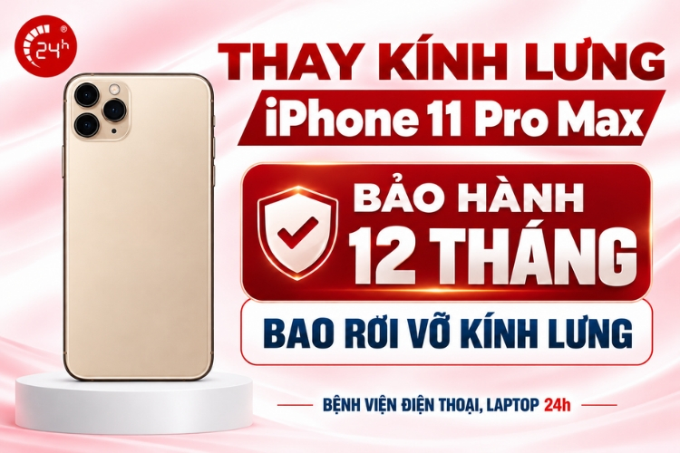 Thay kính lưng iPhone 11 Pro Max giá rẻ