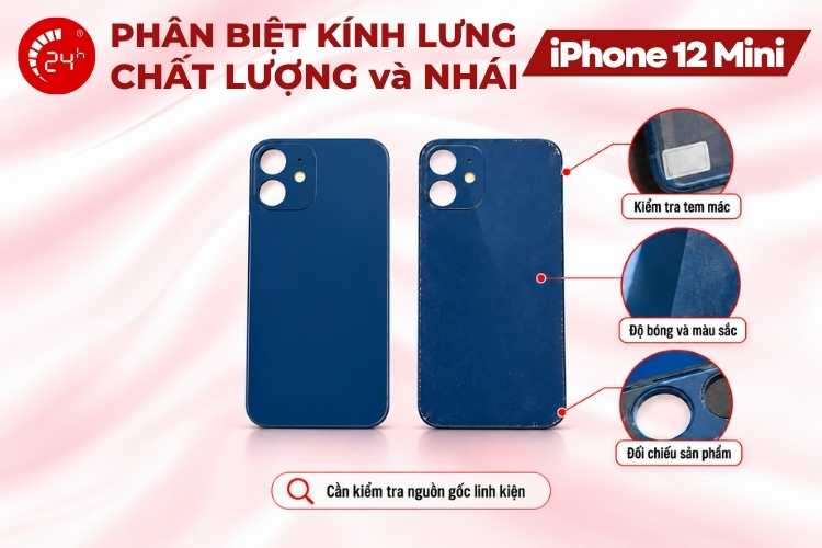 Bảng giá thay kính lưng iPhone 12 Mini