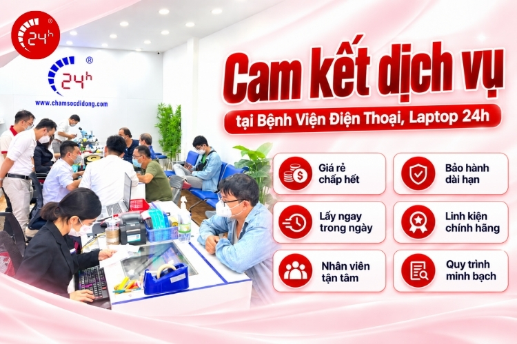 Cam kết sửa chữa điện thoại tại chamsocdidong.com