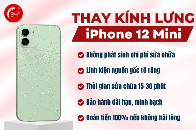 Thay kính lưng iPhone 12 Mini